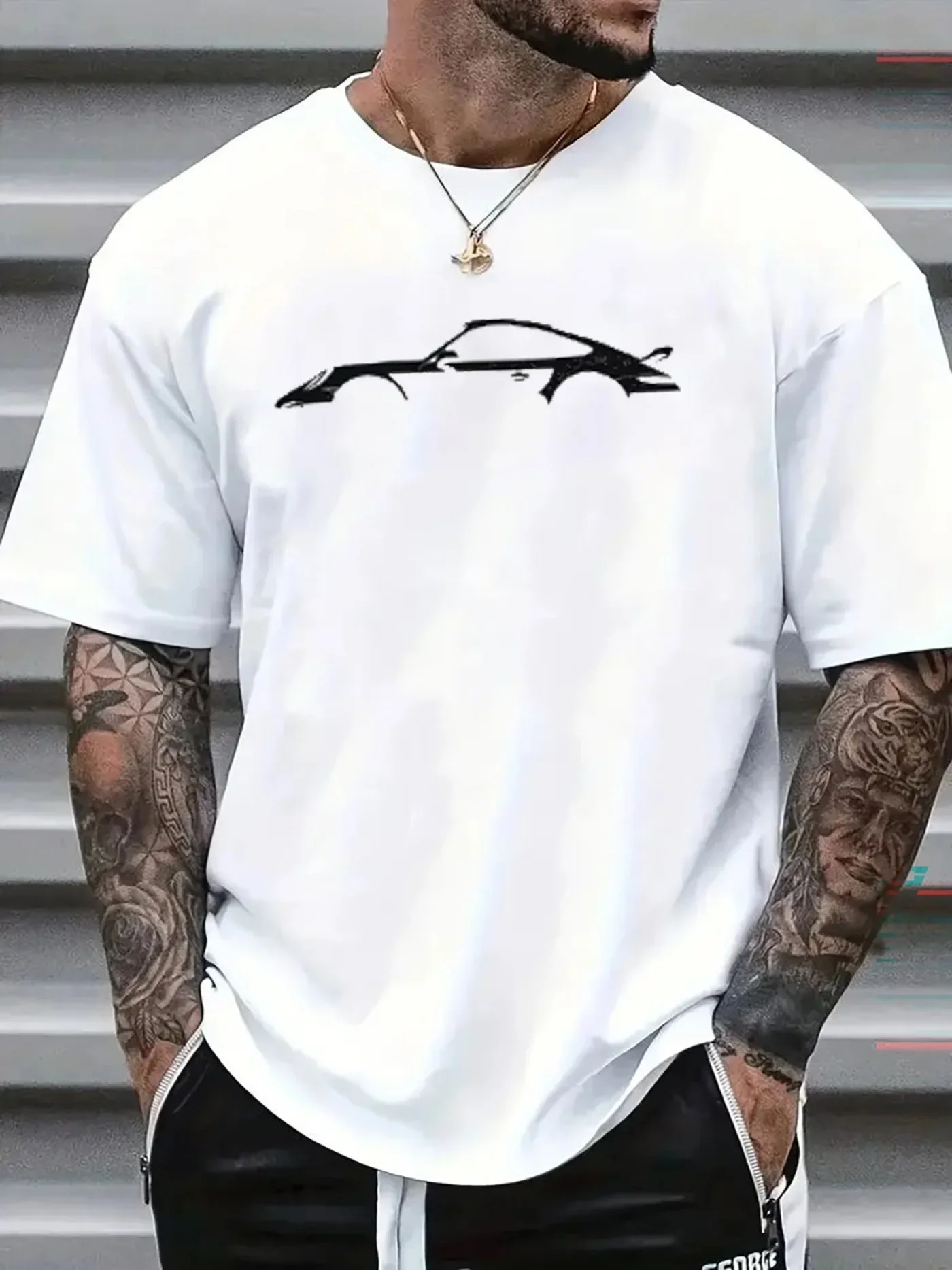 Men Casual Short Sleeve Tee 1 Pcs 100% Heavy Cotton - Comfortable Crew Neck, Soft Adorable Tees Tops