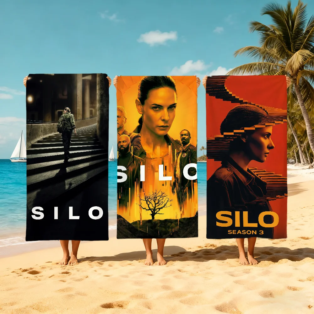 S-silo-o S3 Bath Towel Microfiber Super Absorbent Quick‑drying Soft Beach Towel For Travel Fitness Sauna Bathing Camping