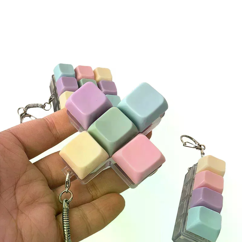 1/4/5/9 Keys Mechanical Keyboard Axis Tester  Button Keycap  Keychain Keyboard Keychain Toy Finger Keyboard Caps Toy