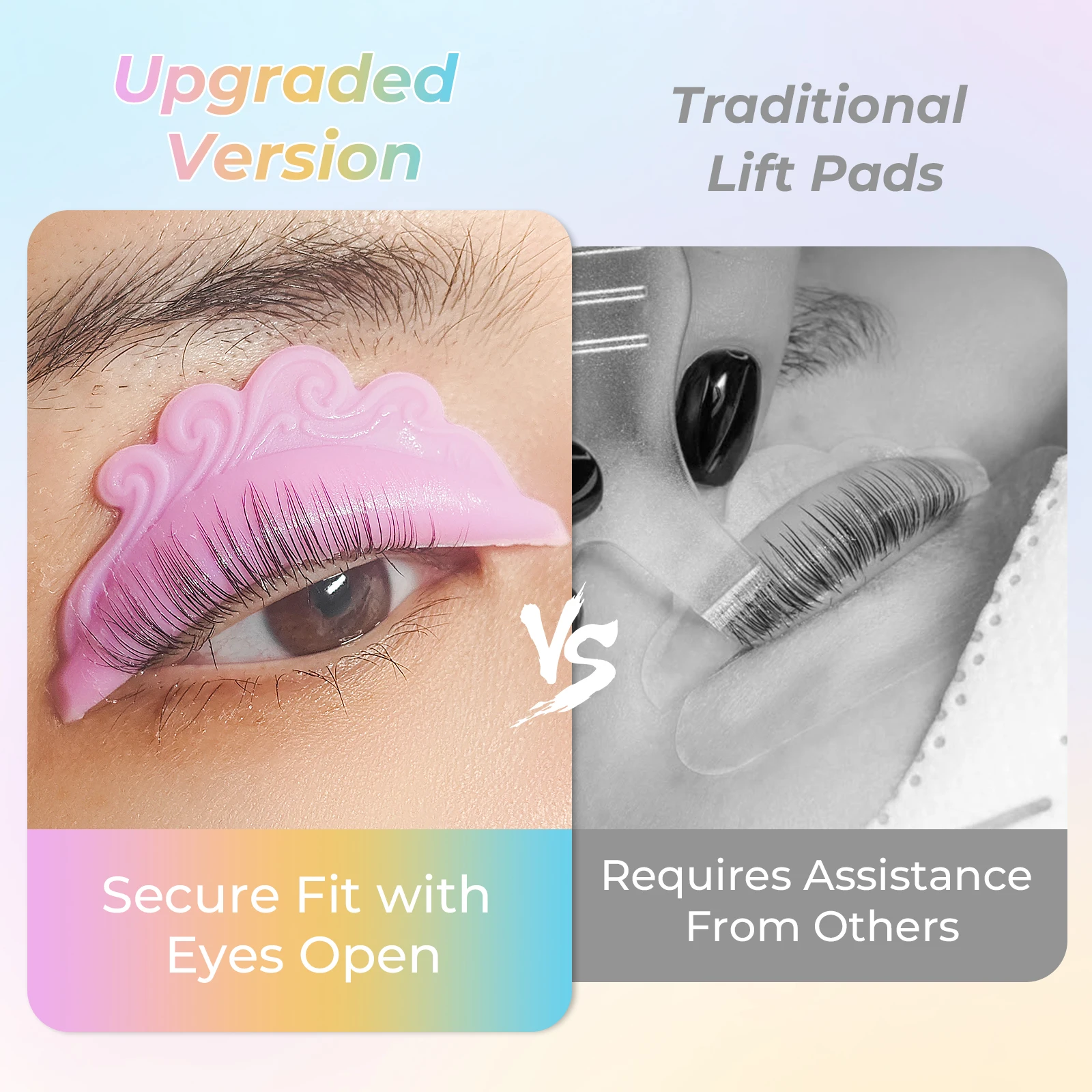 بيرمانيا 6 زوج رمش بيرم الوسادة لزجة جلدة قضيب درع رفع ثلاثية الأبعاد رمش لاش رفع الوسادة سهلة فتح العين تطبيق ماكياج أداة #3