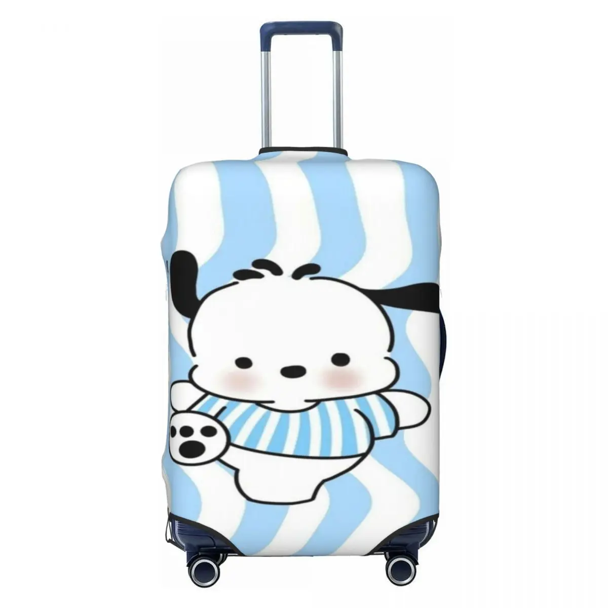 

Custom Pochacco Cartoon Travel Luggage Cover Washable Suitcase Cover Protector Fit 18-32 Inch