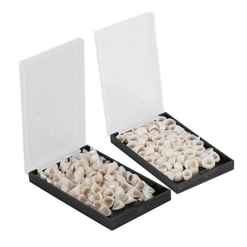 1 Box Crowns Posteriors Anterior Molar Front/Back Tooth Teeth Caps Dental False Teeth Cover Removable Teeth Veneers