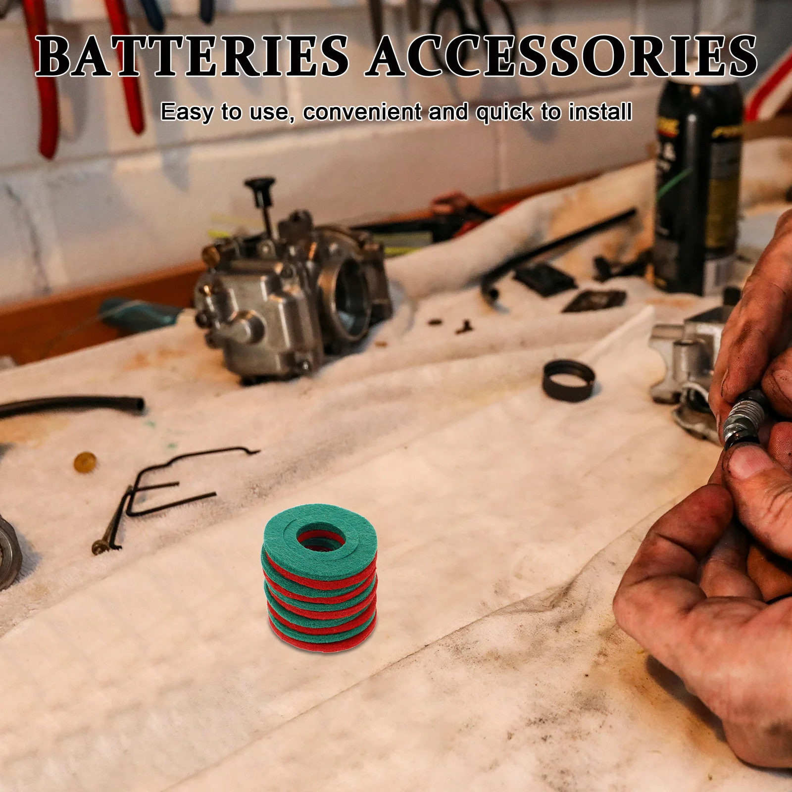 10 قطعة غسالات طرفية حماية عزل الألياف لسيارة شاحنة بطاريات بحرية مجموعة حشية حامي المحطة