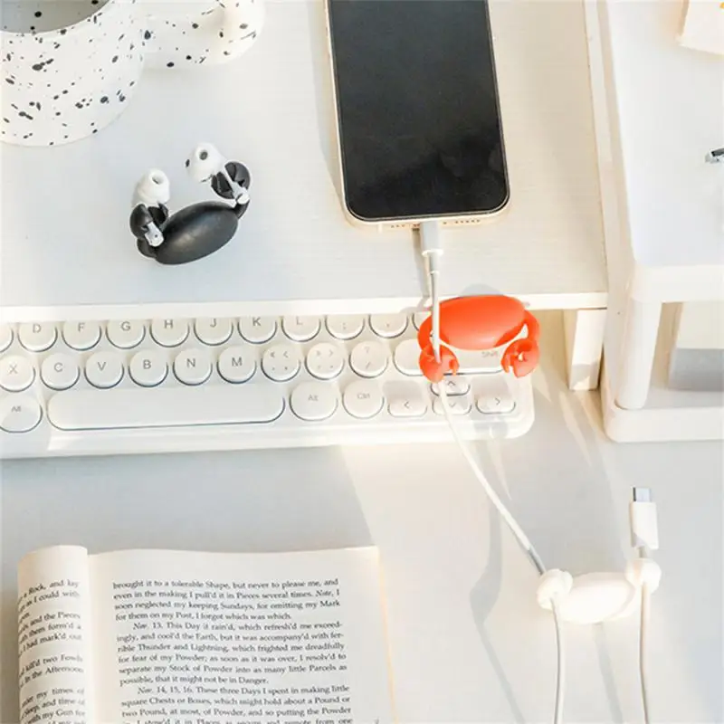 Coil Winding Hook Strong Adhesive Fun Line Management Convenient Hot Item Lovely Popular Practical Wire Management Tools Fixer