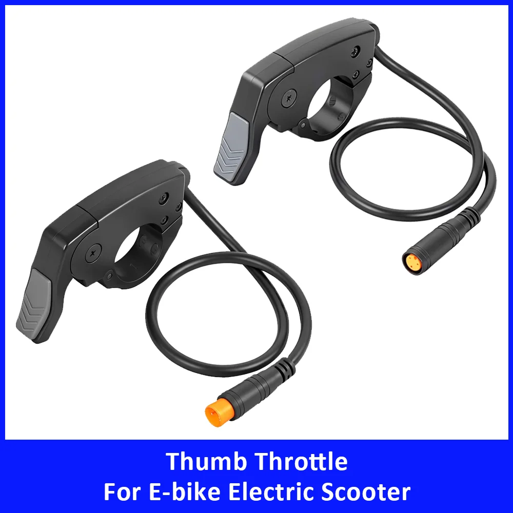 36V 48V 60V 72V Universal Thumb Throttle for E-bike Electric Scooter Accessories Part TT009 3Pin Connector Handlebar Accelerator