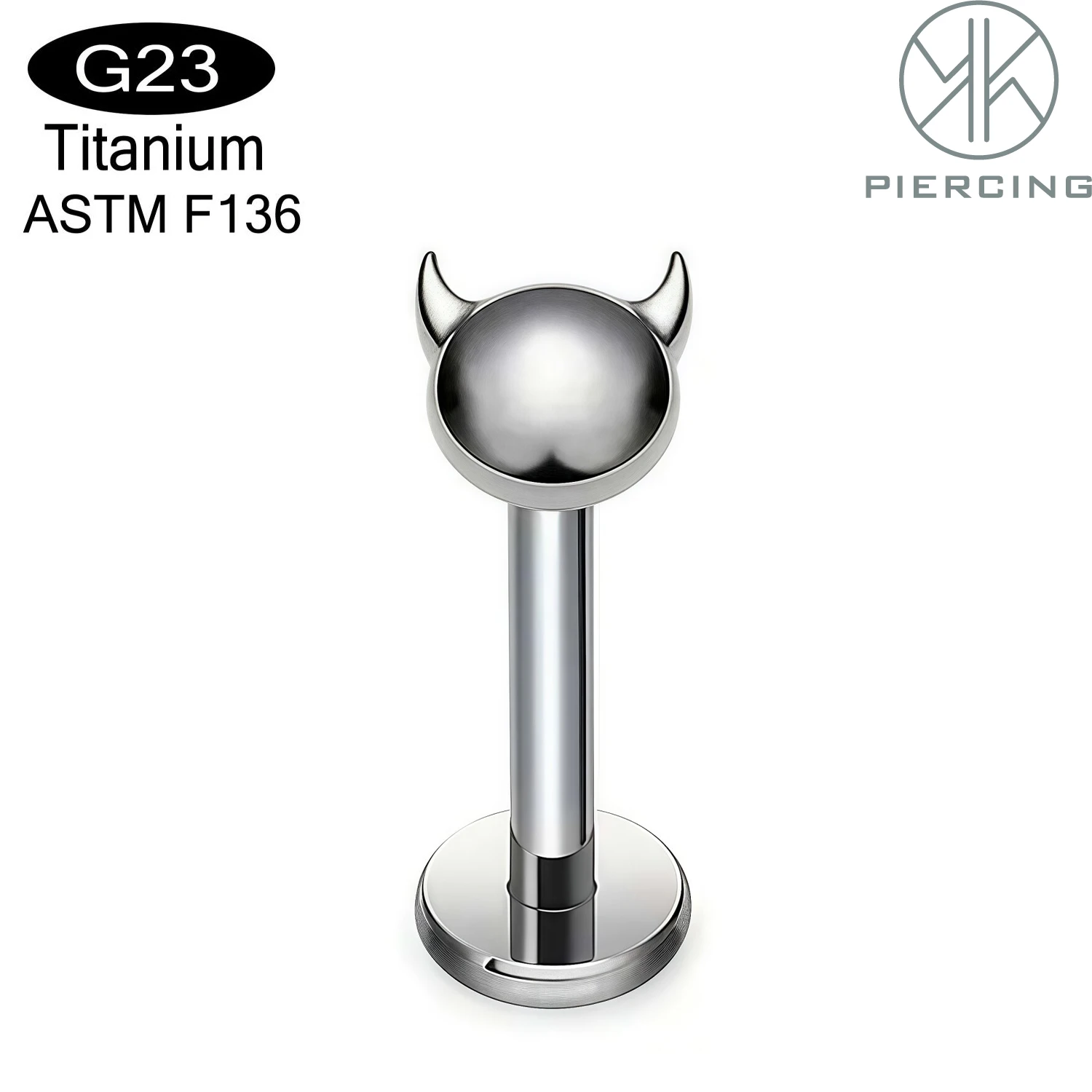 

F136 Titanium Rod Hypoallergenic For Women and Men 16G 6mm-10mm Flat Back Internally Threaded Stud Earrings Piercing Jewelry