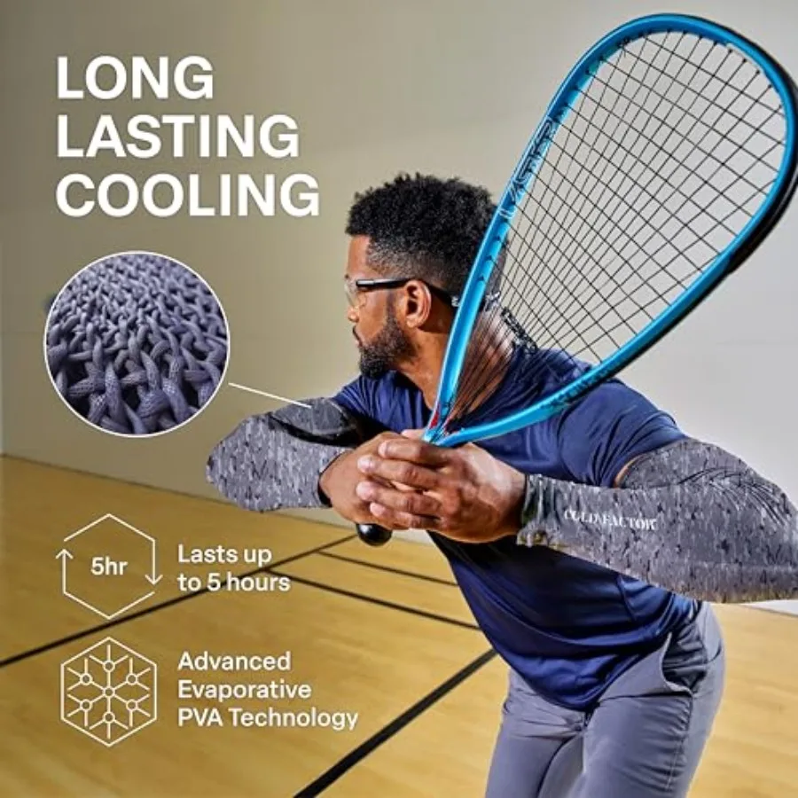 Compression Arm Sleeves Cooling, Moisture Wicking, UPF 50+ Sun Protection, Quick-Dry, for Sports, S-M and L-XL