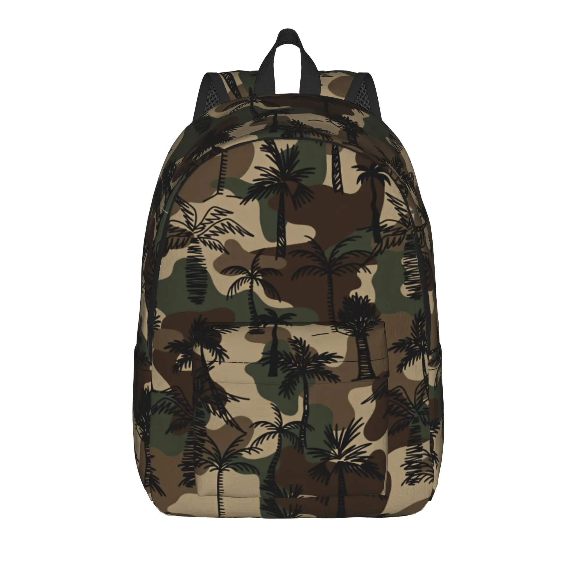 Cute Cat Camouflage  Backpack  Unisex Polyester Outdoor Backpacks Large Funny School Bags Rucksack