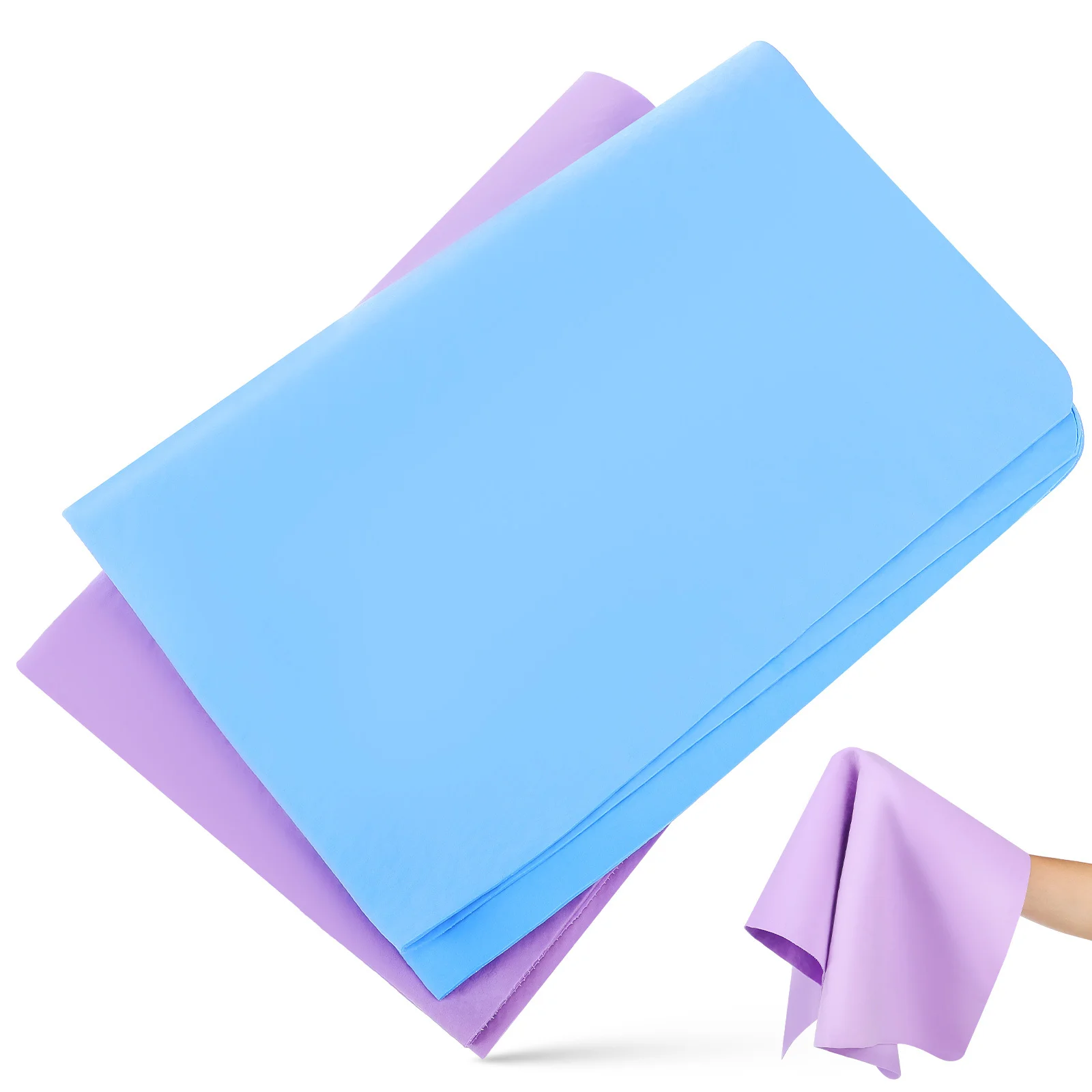 2 Pcs Imitation Suede Car Drying Towel Super Absorbent Cleaning Cloth for Wash Kit Detailing Tools