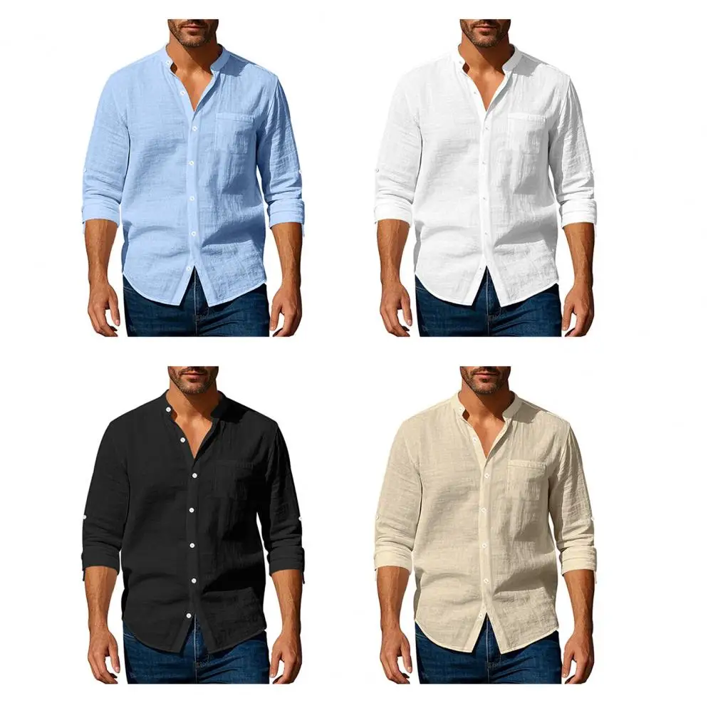 

Льняные мужские топы, дышащие модные повседневные гавайские мужские уличные приморские пляжные мужские топы, легкая мужская футболка большого размера