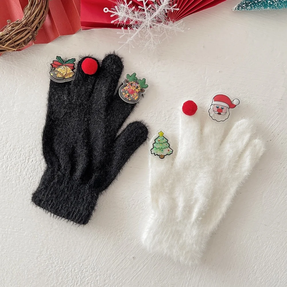 

Зимние велосипедные перчатки, праздничные перчатки Санта-Клауса, украшения снеговика, перчатки унисекс для езды на велосипеде на открытом воздухе, зимние поездки на работу, студенческие