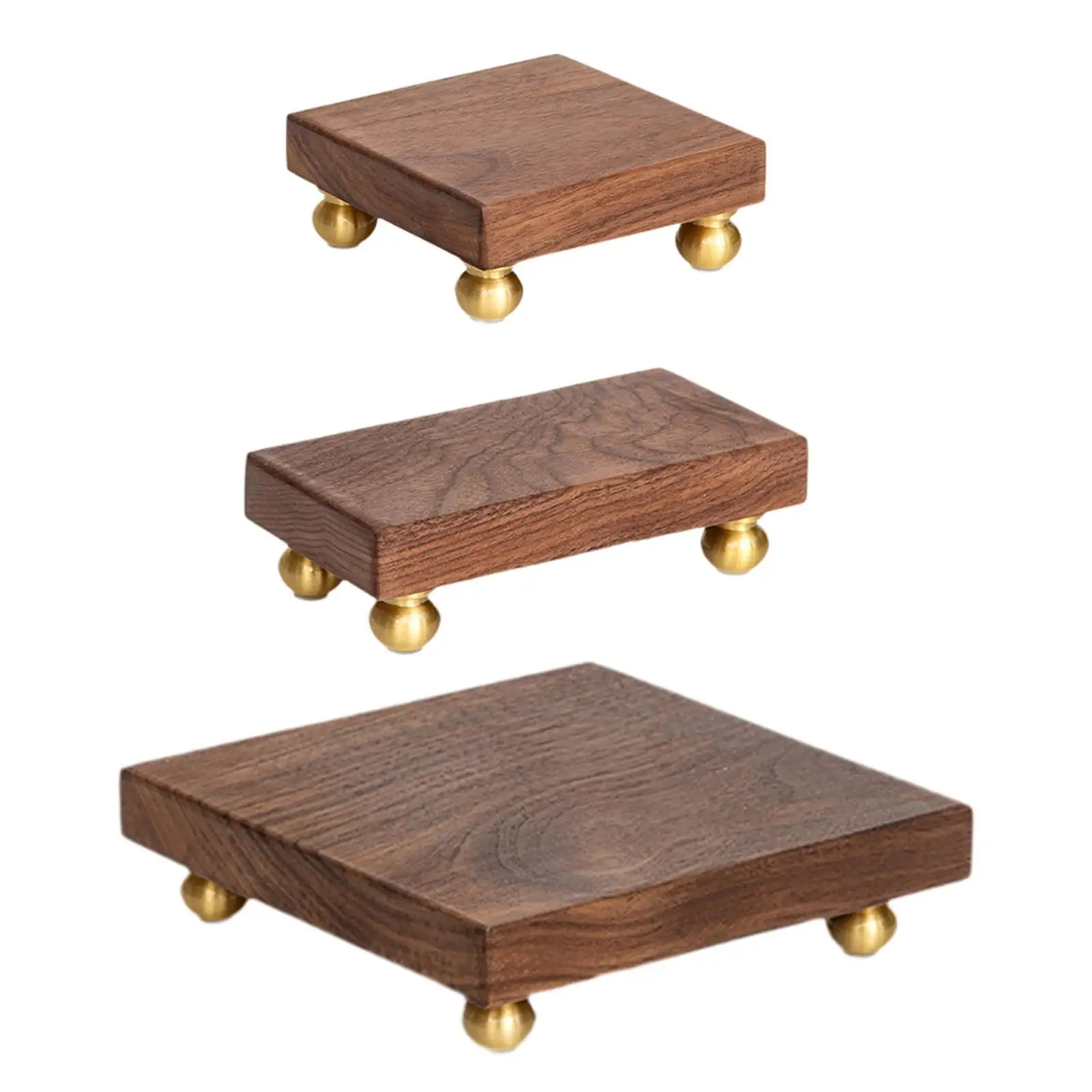

Wood Pedestal Stand Multifunctional Pedestal Riser for Home Farmhouse Vanity