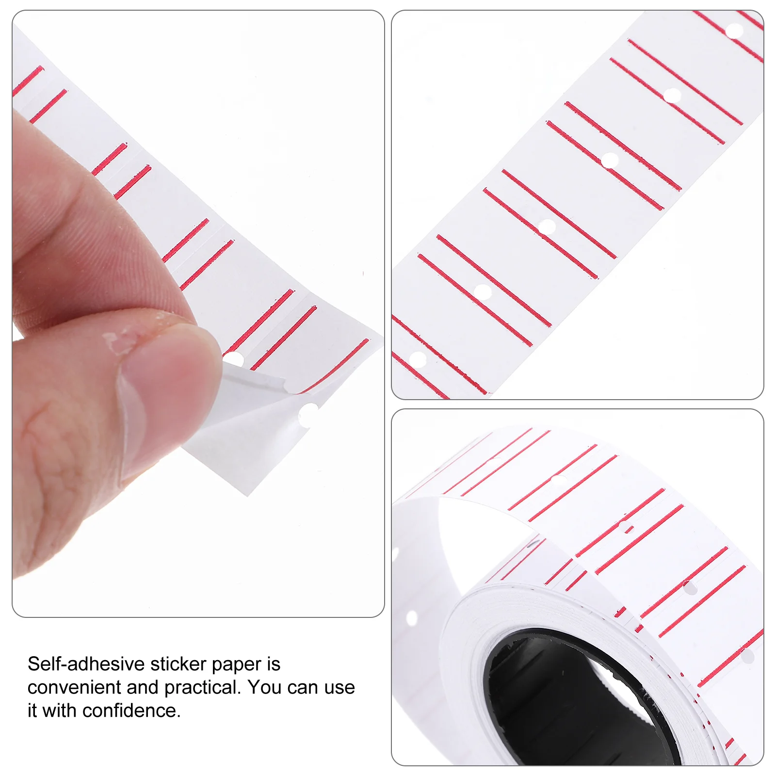 

10 Rolls Price Label Paper Self Adhesive Tags for Business Exhibition Shop Retail Store Supermarket Sale Signs for Markets