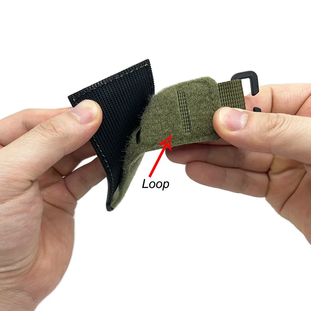 Klettverschluss-Patch-Board für Weste und Rucksack, praktischer Ausweis-Patch, Abzeichen-Display-Pad, Konverterstreifen, MOLLE-System-Befestigung – Detail 4