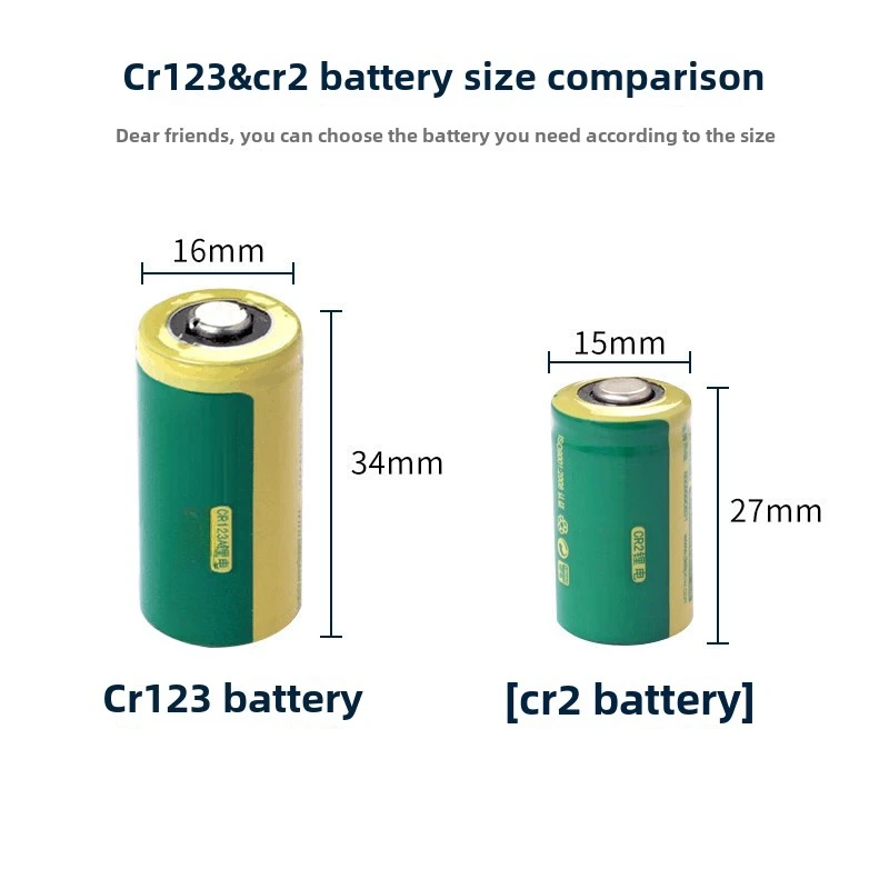 3V CR2 800mAh Rechargeable Battery Lithium-ion Battery High Qualty for Instrument Strong Light Flashlight Lithium Battery