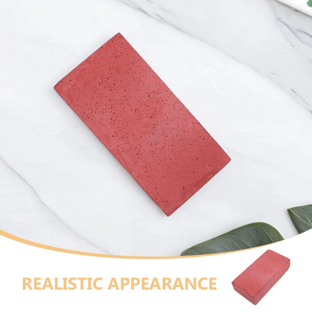 4 pezzi di mattoni in schiuma realistici finti blocchi di costruzione per spettacoli teatrali trucco commedia espediente leggero sicuro morbido