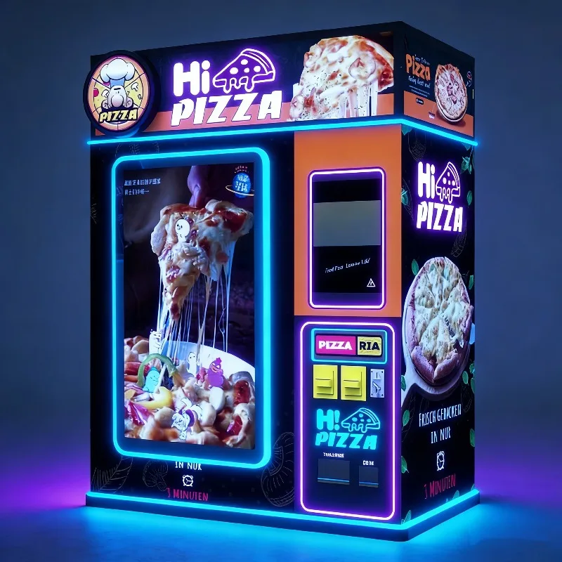 Fully Automatic Smart Pizza Vending Machine Fast Food Cooking Robot Heating Function SDK Multiple Payment