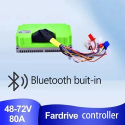 FarDrive Controller 48-72V 2000-3000W 80A Sine Wave Electric Motorcycle Scooter Controller Programming with Bluetooth