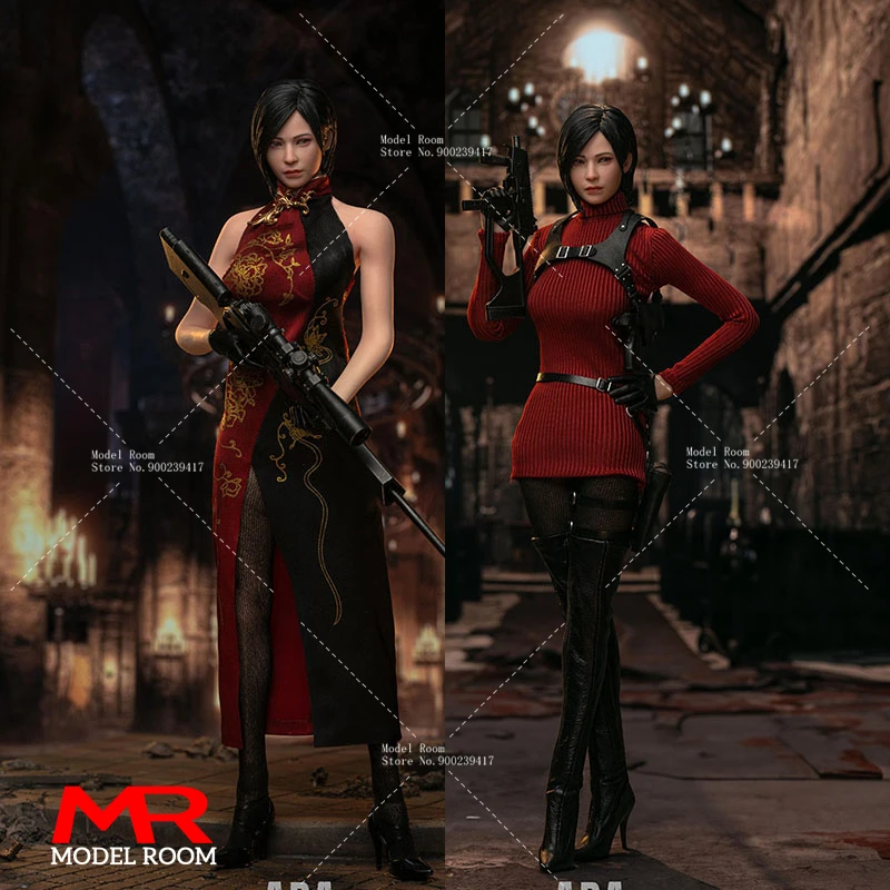 

2024 Q4 MTTOYS018 1/6 Ada Wong Double Head Movable Eyes Action Figure 12'' Female Solider Full Set Collectible Model Toy