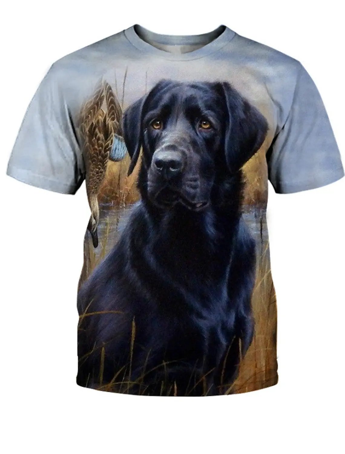 Animal Dog Golden Retriever 3D Print O-Neck T-shirts Men Vintage Short Sleeve Fashion Streetwear Harajuku T Shirt Unisex Clothes