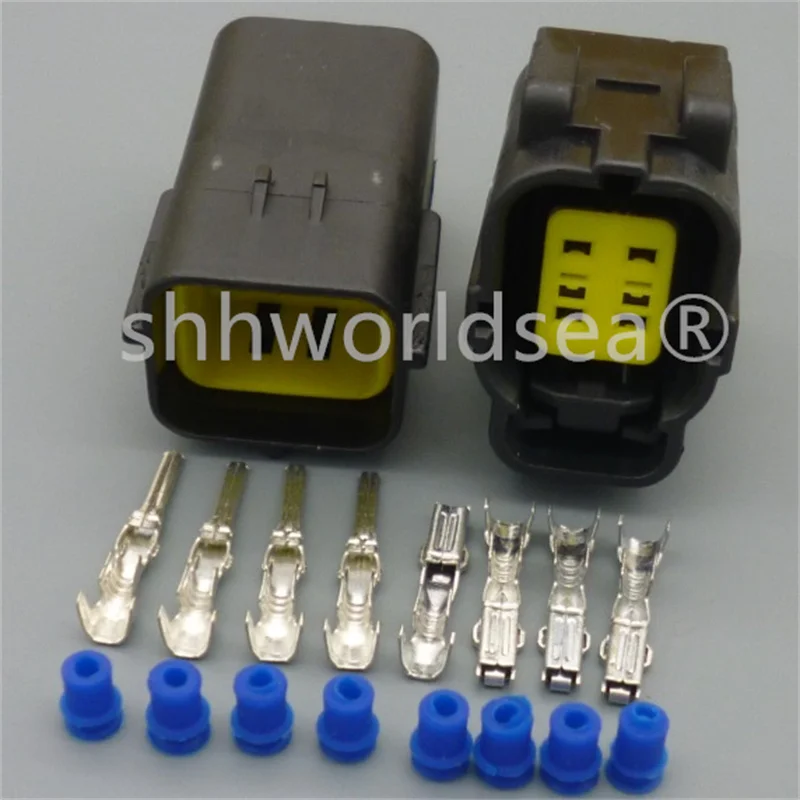 1/100 4 Pin Way 174257-2 174259-2 Female Male Auto Electrical Plug Waterproof Denso Connector for MAZDA 626 98-00 Oxygen Sensor