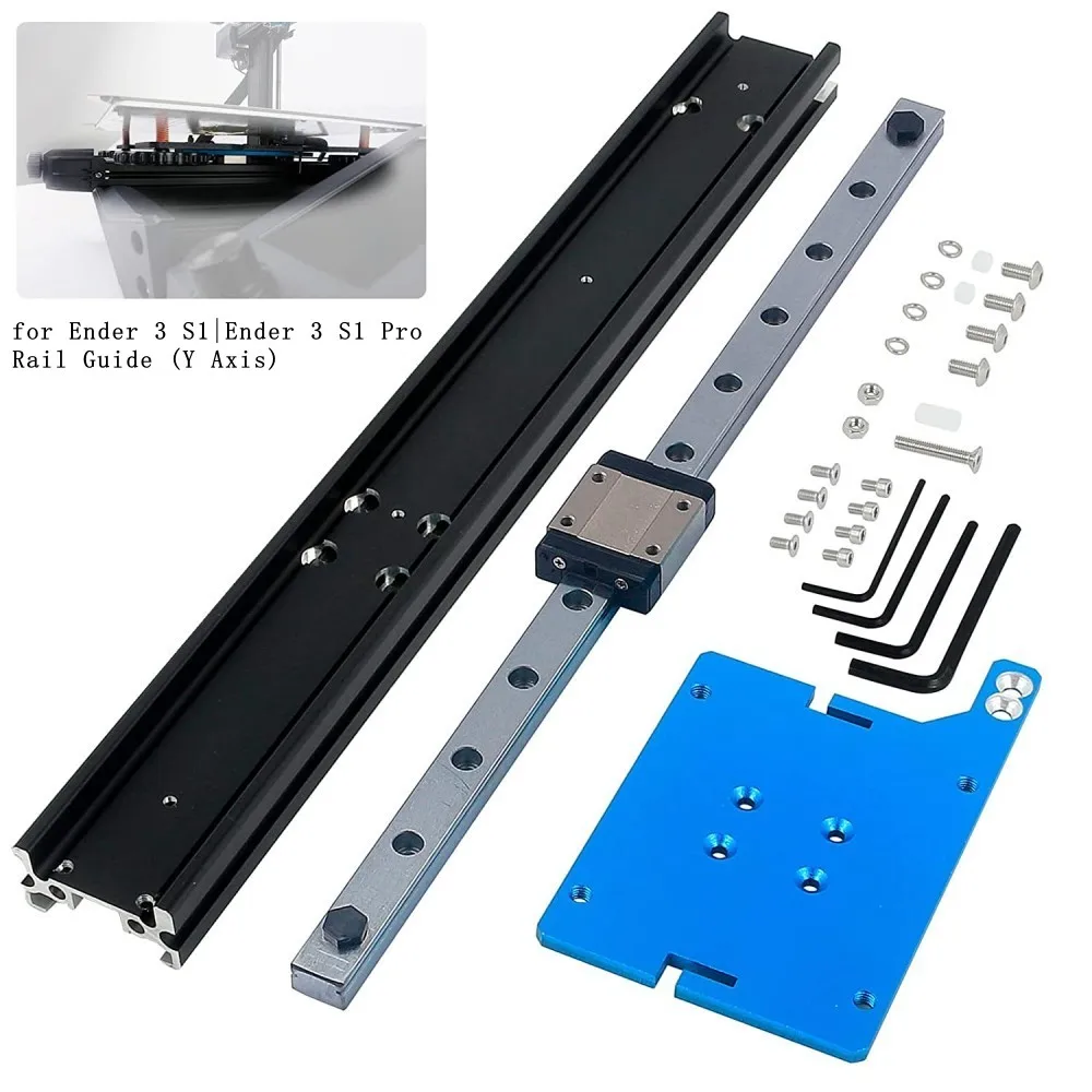 3D Printer Part High Precision Upgrade Ender-3 S1ProLinear Rail Kit Y-Axis X Axis Linear Guide Kit for Creality Ender-3 S1/Pro