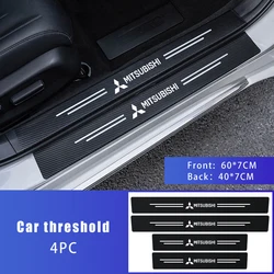 Carbon Fiber Car Door Sill Plate Threshold Strip Trunk Protect Sticker for Mitsubishi Lancer EX Outlander ASX Ralliart Accessory