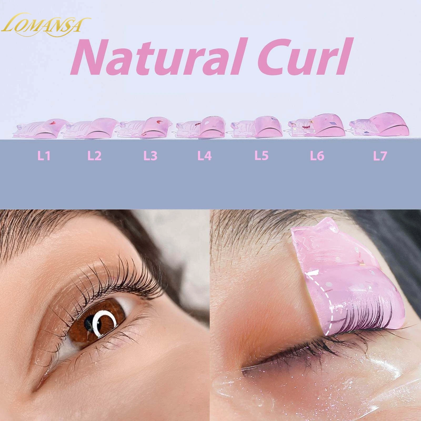 Lomansa 14Pcs C Curl Silicone  - огляд і ціна Eyelash Extension London