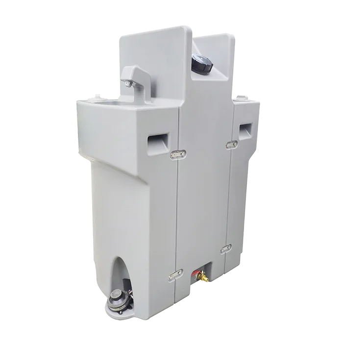 Outdoor Hand Wash Stand Soap Dispenser Paper Towel Plastic Outdoor Washbasin Portable Hand Washing Station with Hot Water