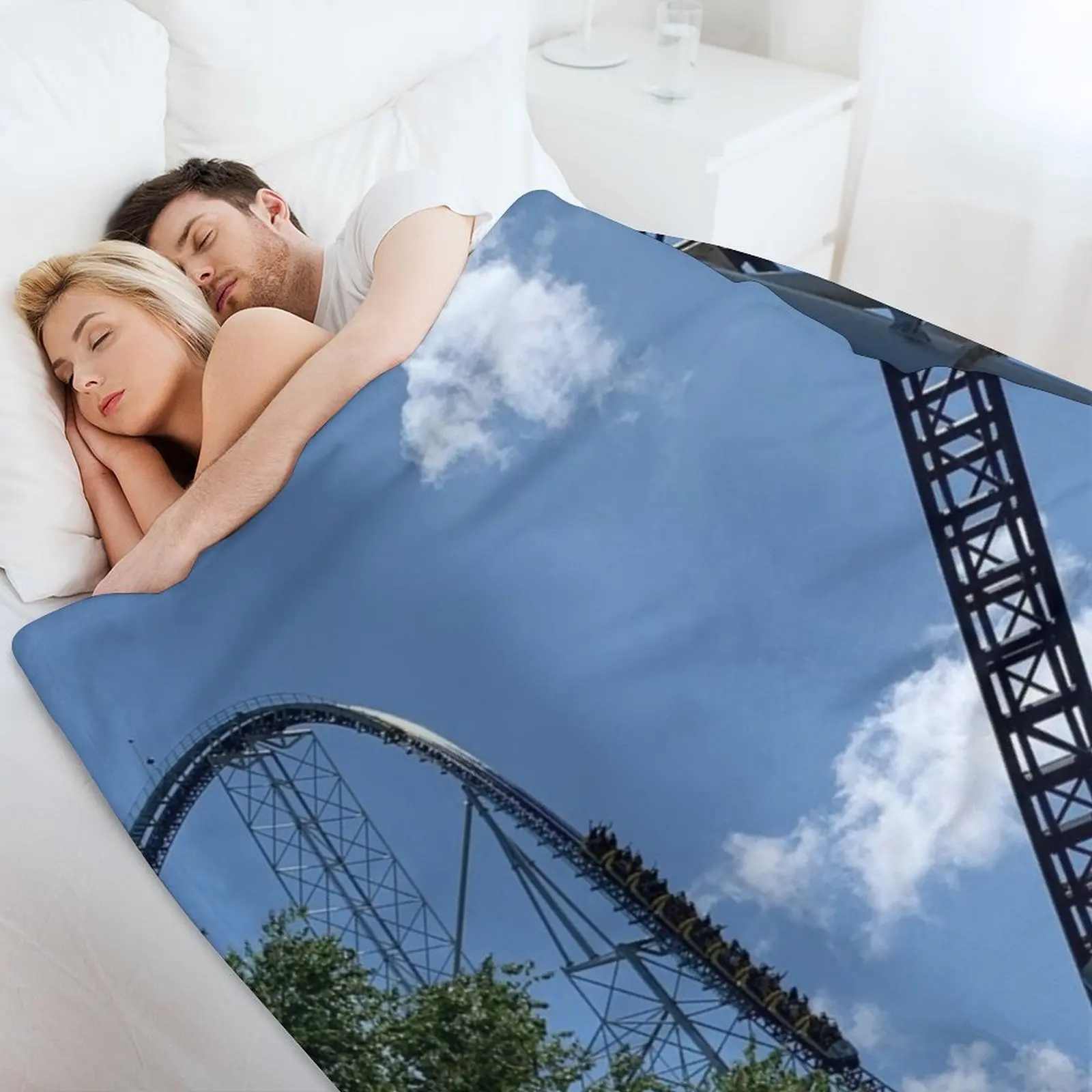 بطانية رمي قوة الألفية، حرارية كبيرة ناعمة للسفر، بطانيات سرير مزخرفة #4