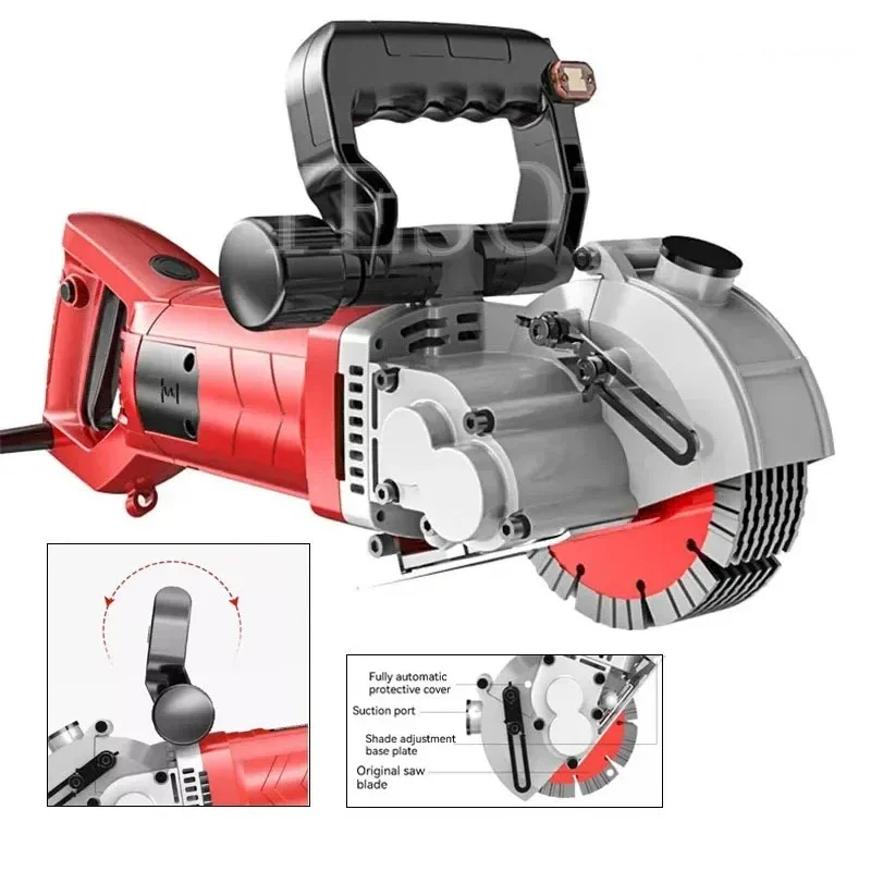 220V Electric Wall Chaser Handheld Laser Slotting Machine,Brick Wall Cutting Machine Concrete Groove Slotting Machine