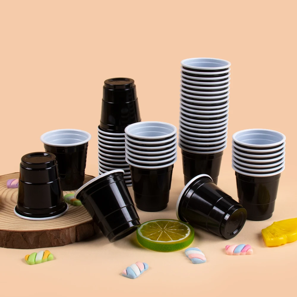 50 stuks wegwerp plastic bekers diverse kleuren drinkbekers wijnbeker voor bruiloft verjaardag evenementen party decor thuis bar benodigdheden