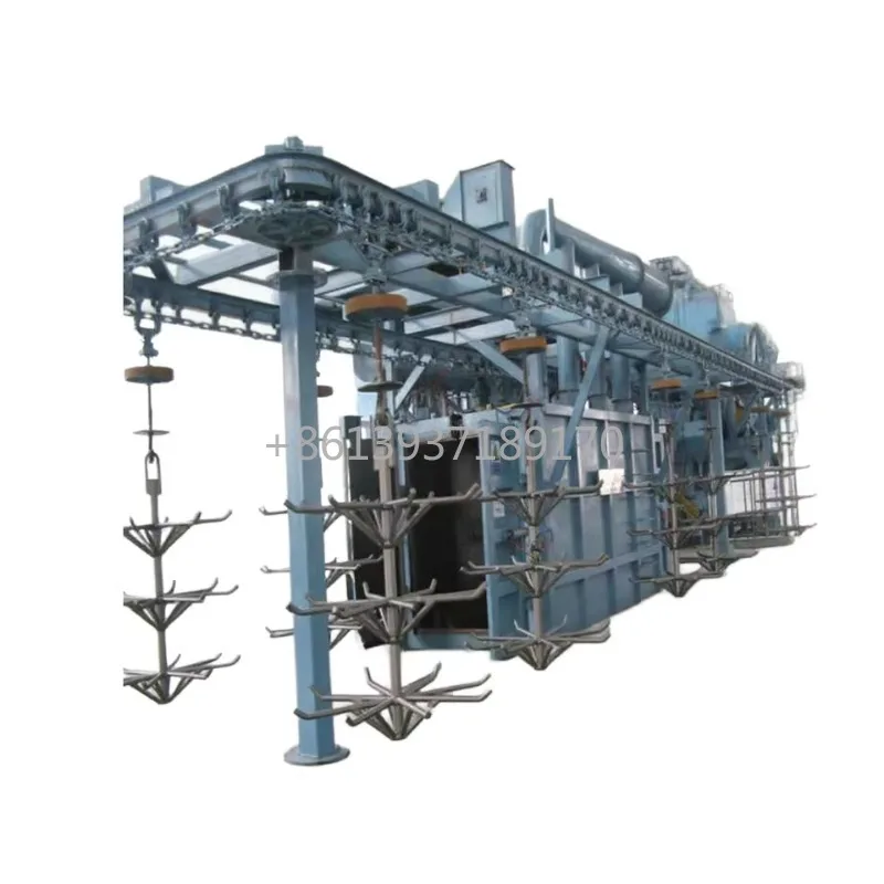 High Production Chain Hanging Shot Blasting Machine Abrasive Spinner Hanger Shot Blaster for Rust Removal