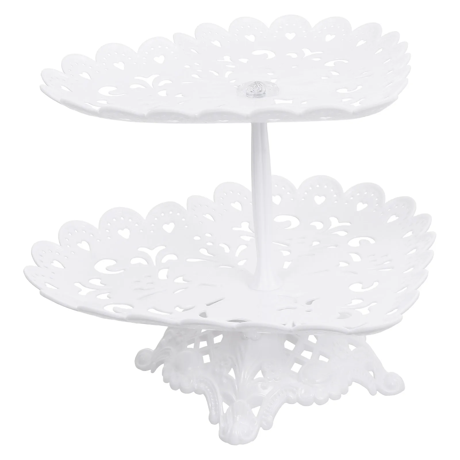 

Heart Shaped Stand Dessert Display Birthday Dessert Stand Rack for Party Snack Holder Plastic Pastry Multi Layer Non Slip