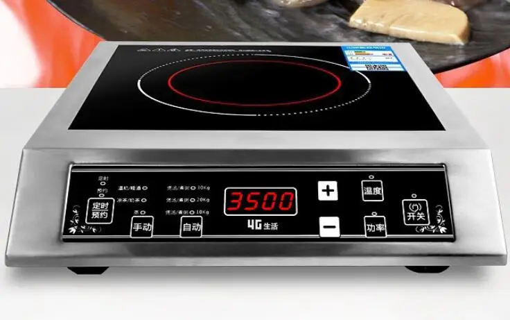 

3500W Induction Cooker Commercial 3D Waterproof Electric Induction Cooktop Stainless Steel Induction Cooker Cooktop Household