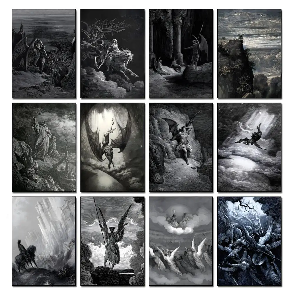 Lost Satan Poster HD art, waterproof, sticky wall, home decoration (living room, bedroom, bar), aesthetic