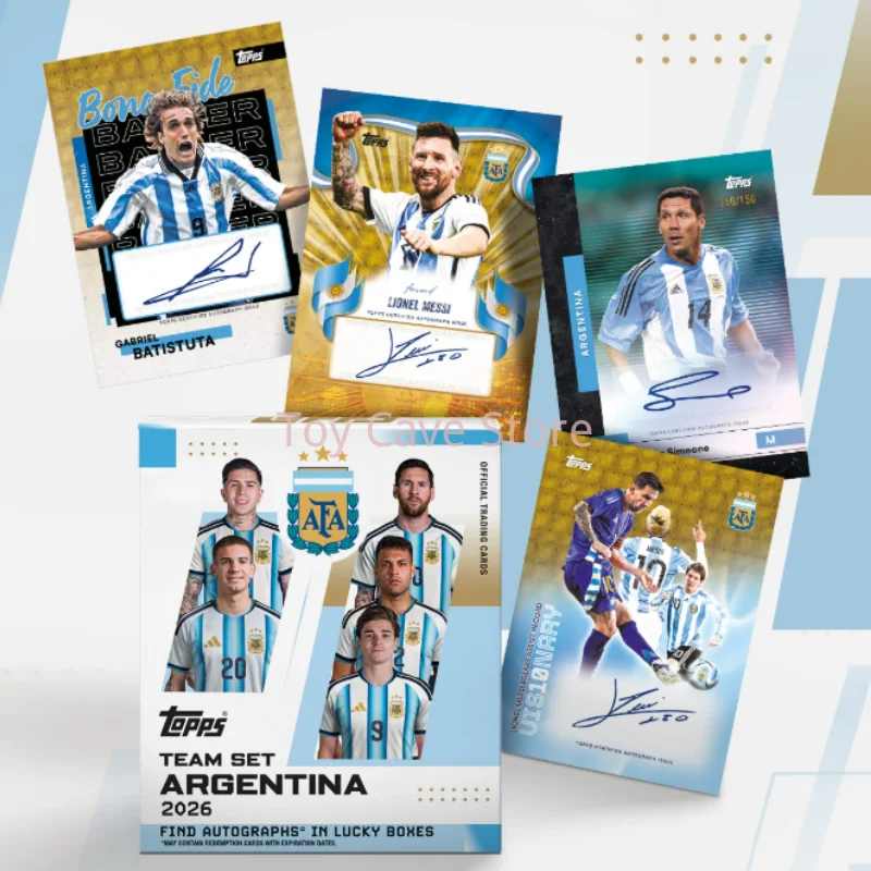 

25/26 Topps Official Soccer Trading Argentina National Football Team Box Series ﻿Star Card Collection Card Mystery Box Gift