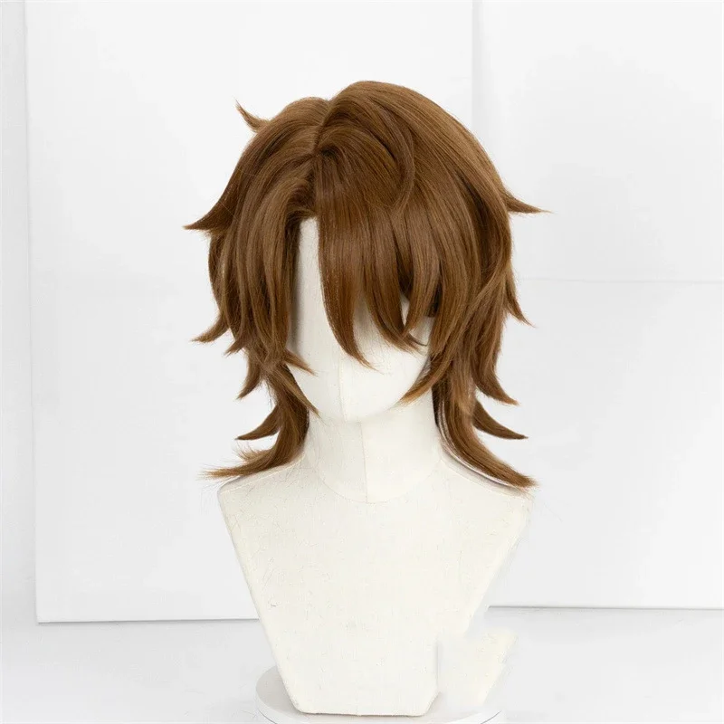 Game Honkai: Star Rail Gallagher Cosplay Wig Short Hair Mullet Head Styling Heat Resistant Synthetic Wigs Halloween Party Prop