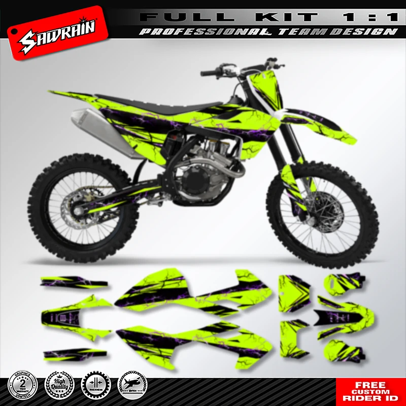 Sawrain Custom Motorcycle Graphics Decals Stickers Kit For Husqvarna TC FC TX FX FS 2016 2017 2018 TE FE 2017 2018 2019