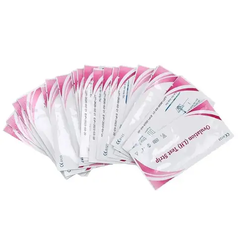 LH Ovulation Test Strips 50PCS Fertility Testing Paper Over 99% Accuracy Pregnancy Urine Measuring Kit Self-check LH Test Stick