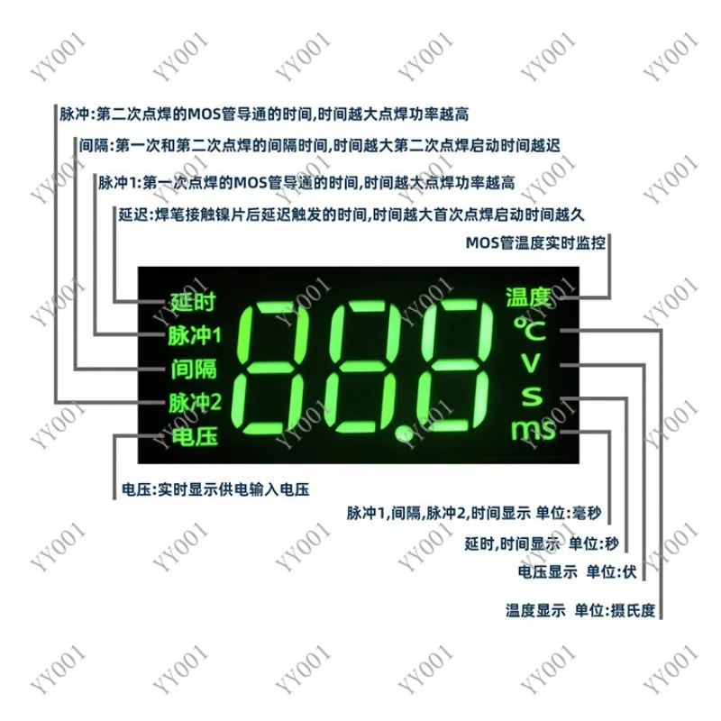 12V Portable Spot Welder Control Board for 18650 Battery Welding DIY Accessories