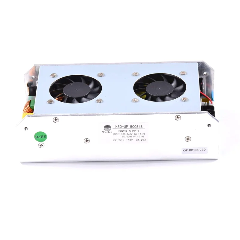 

1500 Вт, 48-вольтовый источник питания высокой мощности с одним выходом и функцией PFC