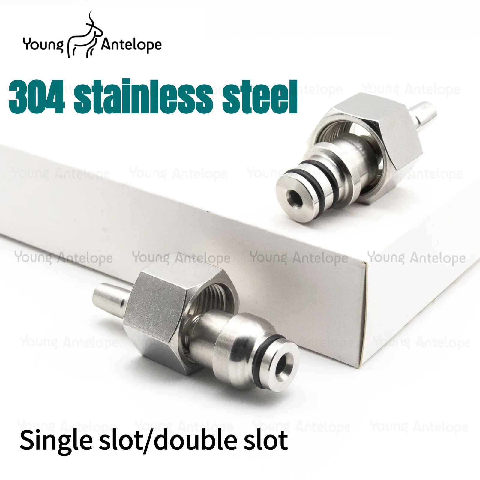Stainless Steel Crimp Fitting for Pressure Washer, High Pressure Wire Braided Hose & Fiber Reinforced Hose, Female Thread Connec