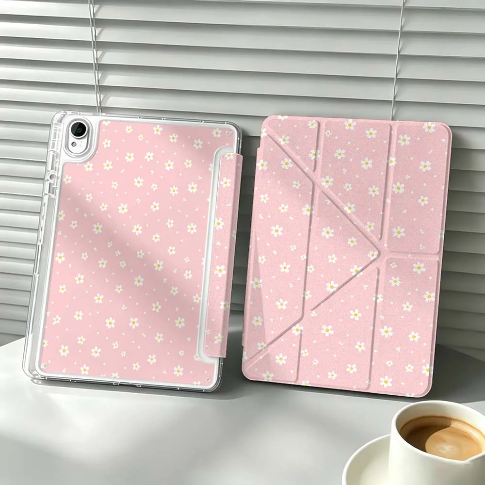 Pastel Daisy Floral For Huawei MatePad Pro SE Honor Pad 9 V9 GT X9 10.8 11 13.2 inch Pro 3Y Tablet Case Cover