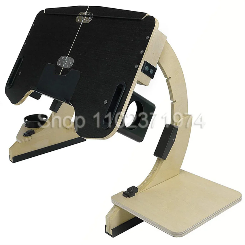 Imagem -04 - Mesa Portátil e Dobrável do Computador Mesa de Madeira Multiúso Ajustável Ergonômico Cama Mesa do Portátil