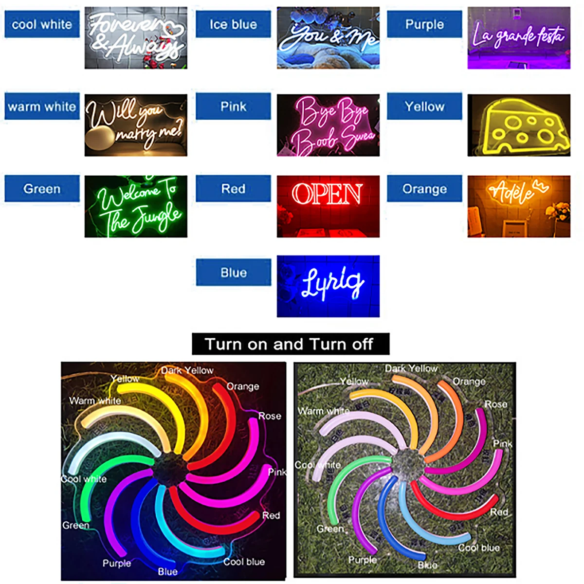 Niestandardowy neon Nazwa Spersonalizowane światło LED ślubne Neonowe lampki nocne Prezenty urodzinowe Pokój chłopca Dziewczynka Sypialnia Wystrój wiszący na ścianie