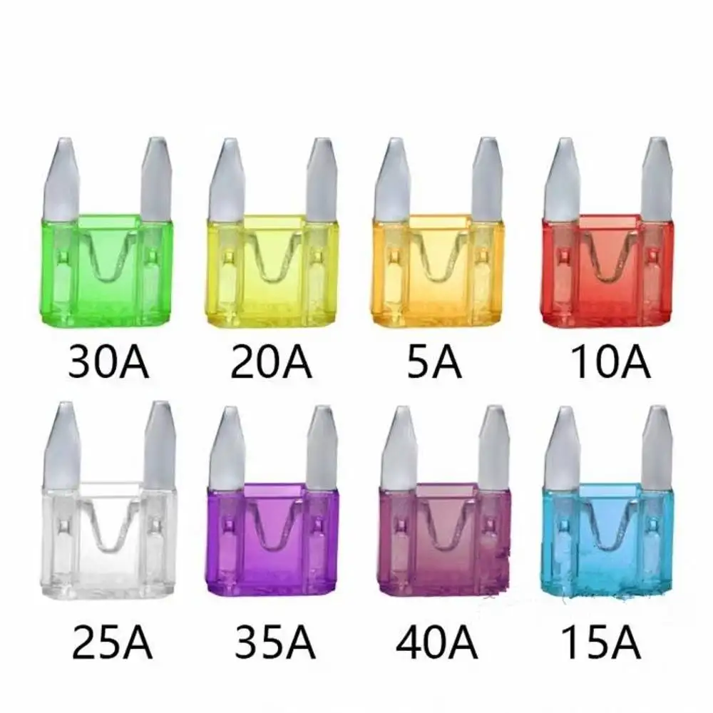 100 stücke kleine Mini-Auto-Blade-Sicherungen Zink-Auto-Sicherungs sortiment Elektro-Sicherungs satz 2a 3a 5a 1,5a 10a 15a 20a 25a 30a 35a 40a – Detail 5