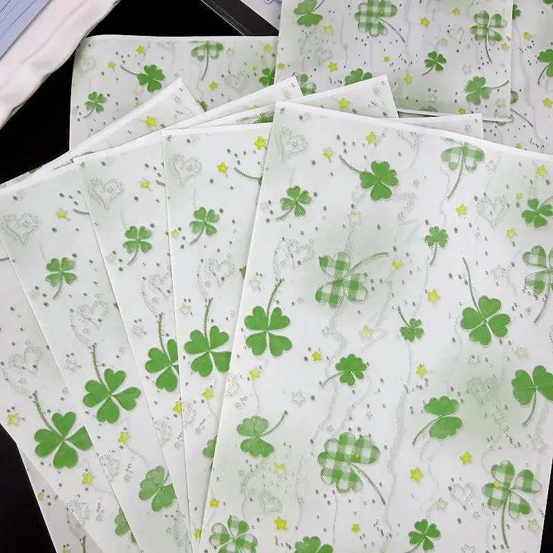 Lucky Four-leaf clover Paper Gift Bags St. Patrick's Day Candy Treat Bag Kids Birthday Party Favor  Wedding Candy Packaging Bags