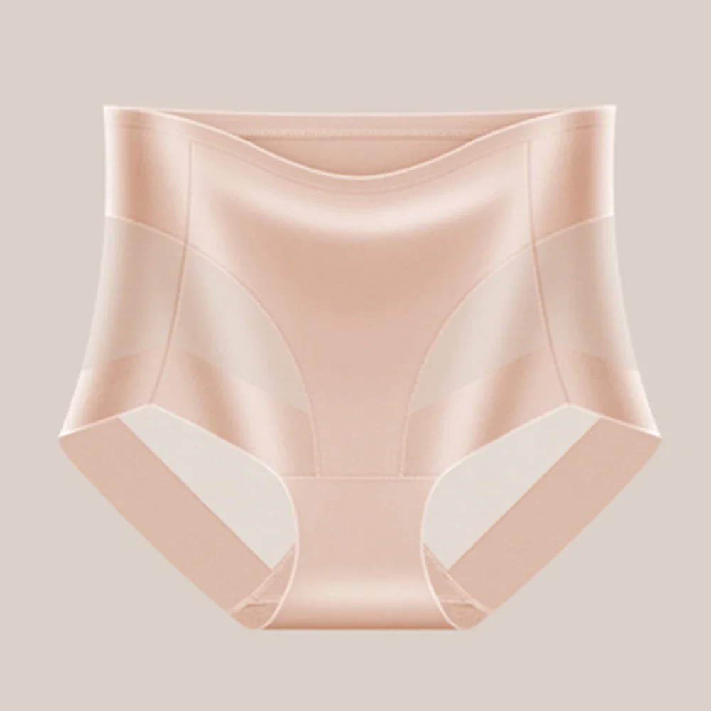 

Women's Panties Ice Silk Mesh High Waist Lingerie Cotton Crotch Hip Lifting Thin Underwear Trunks Breathable Underpants Knickers