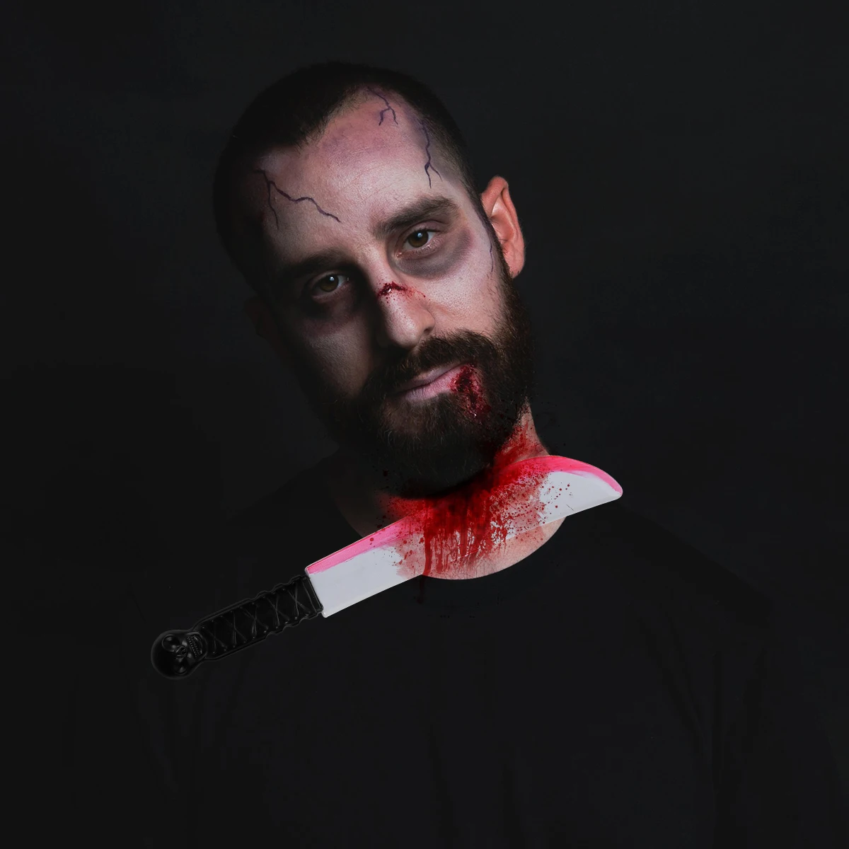 

3 шт., набор кровавых ножей на Хэллоуин, реалистичный реквизит ужасов, кровавые ножи для костюмированной вечеринки, косплей, дом с привидениями